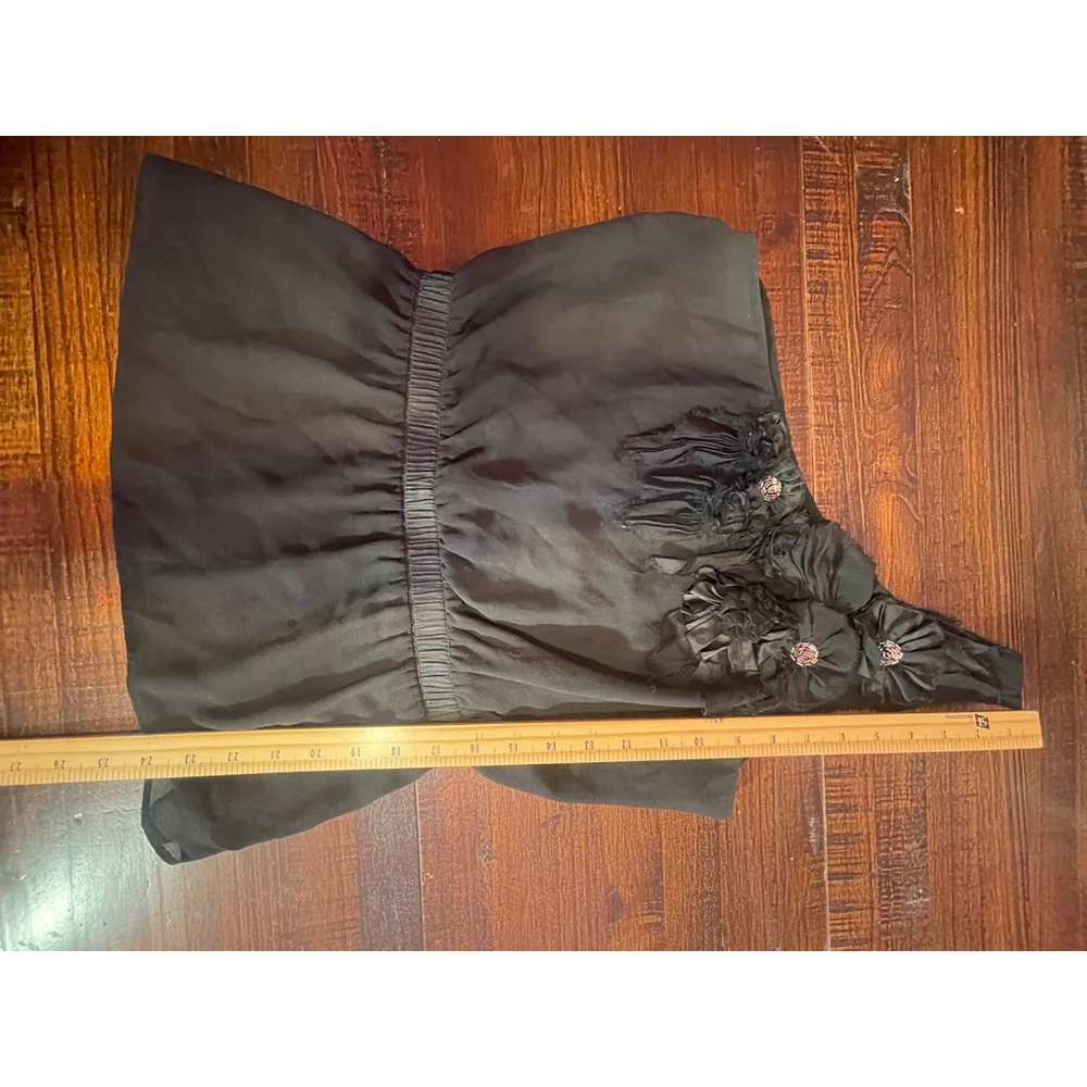 Women's Bebe One Shoulder Top Size S Black - Picture 6 of 8